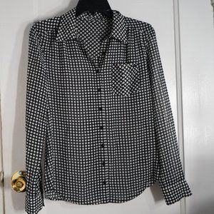 guess LONG SLEEVE BLOUSE SHIRT Plaid